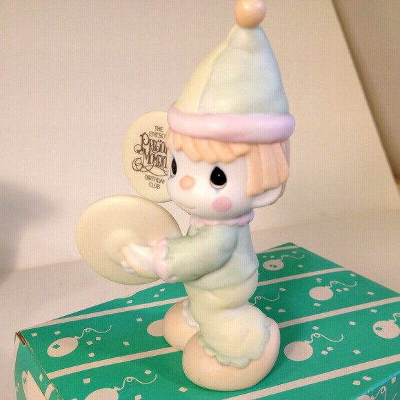 Precious Moments Charter Member A Smile's The Cymbal of Joy 1987 B-0102 - Picture 8 of 11